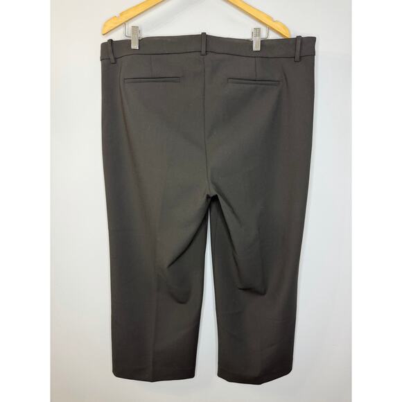 J. CREW High Rise Peyton Wide Leg Pant Four Season Stretch Black Women's 18 New - Picture 9 of 12